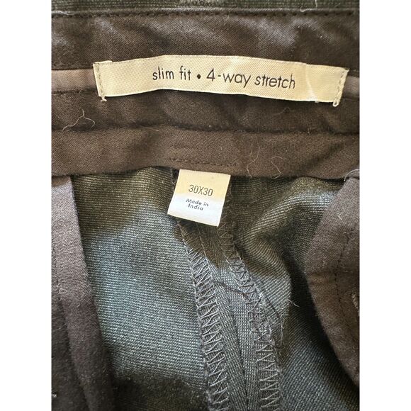 Calvin Klein Infinite Men's Slim Fit 4-Way Stretch Dress Pants Black Size 30x30 - Picture 2 of 4